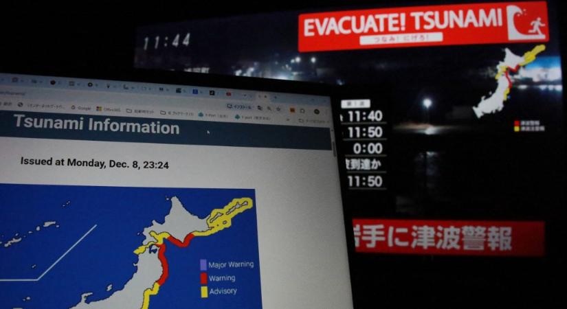 7,6-os erősségű földrengés volt Japánnál, elrendelték a cunamiriadót