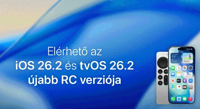 Elérhető az iOS 26.2 és tvOS 26.2 újabb RC verziója