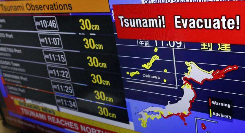 Nagyon erős, 7,6-os földrengés rázta meg Japánt – cunamiriadót rendeltek el a hatóságok, akár 3 méteres hullámokra is számítani lehet
