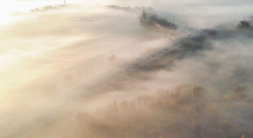 Autósok figyelem: olyan köd ereszkedett a megyére, hogy alig látni pár métert előre!