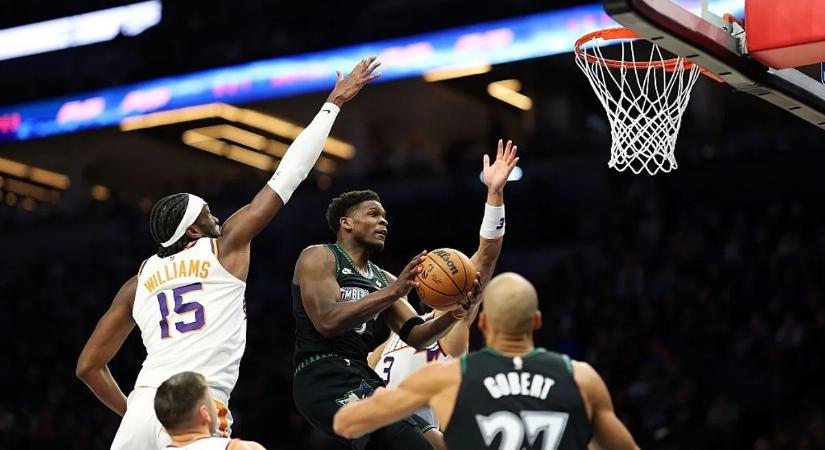 Anthony Edwards negyven pontja is kevés volt a Suns ellen– videók