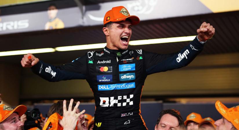 Norris: Verstappen néha jobb, néha rosszabb – „de nem legyőzhetetlen”
