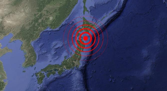 Erős földrengés rázta meg Japán északkeleti partvidékét