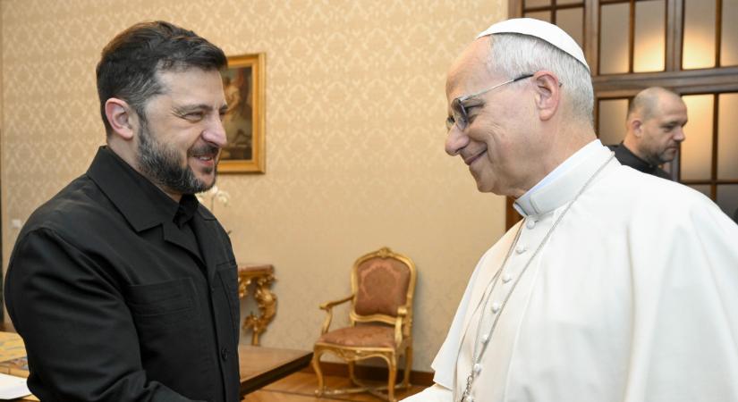 Zelenszkijt fogadta a pápa – XVI. Leó igazságos és tartós békét remél