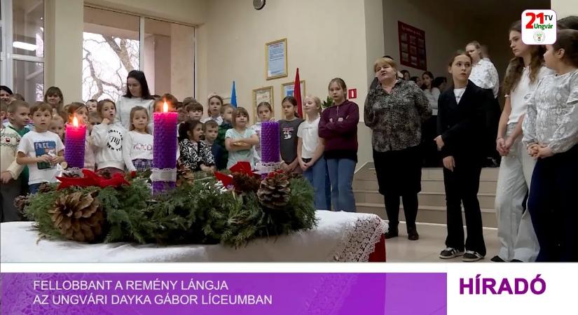 Fellobbant a remény lángja az ungvári Dayka Gábor Líceumban (videó)