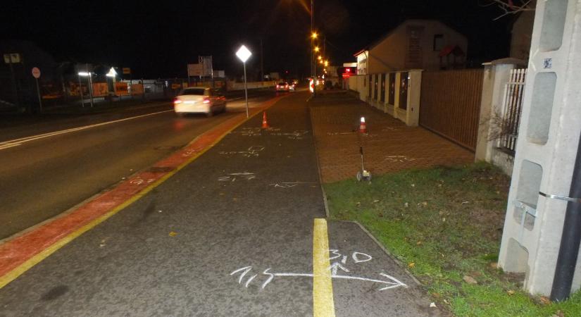 Bicikliúton ütött el egy e-rollerest egy ismereten autós Nyíregyházán, majd segítségnyújtás nélkül továbbhajtott