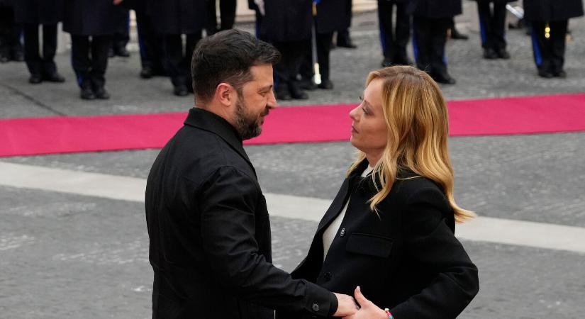 Volodimir Zelenszkij a békemegállapodás tervezetéről egyeztetett Giorgia Melonival