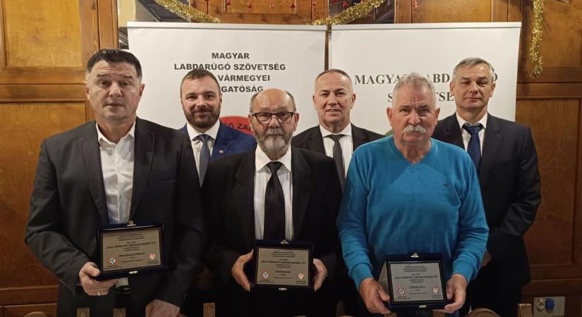 Hárman kapták meg az idei Zala Vármegye Labdarúgásáért-díjat
