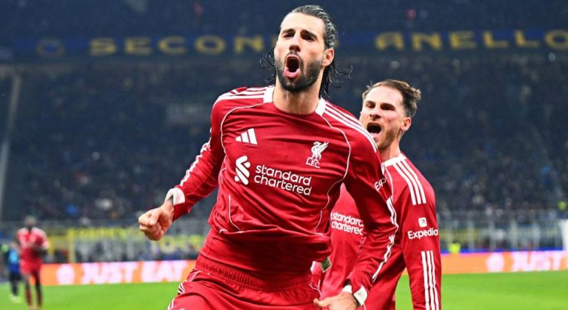 Milánóban nyert a Liverpool, Szoboszlai gólja döntött a BL-ben