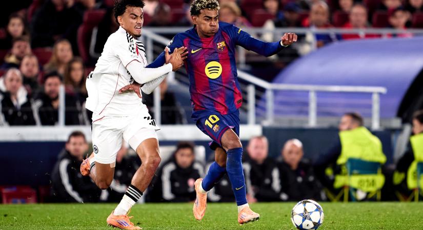 Lamine Yamal lenyomta Kylian Mbappét