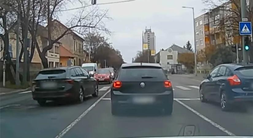Ettől az agyatlan előzéstől mindenkiben megállt az ütő Miskolcon - videó