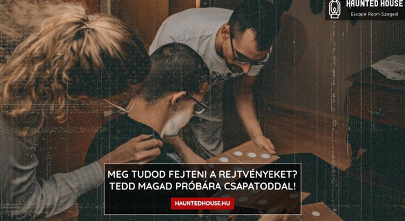 A szegedi Haunted House szabadulószoba karácsonyi ajándékutalványai mindenkit levesznek a lábáról – limitált ünnepi pályával és egyéb különlegességekkel készülnek!
