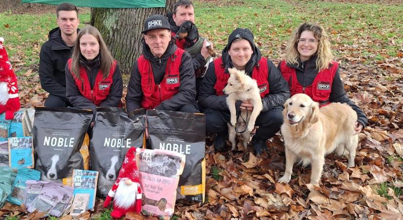 Fél évre elegendő jutifalatot kaptak a debreceni mentőkutyák