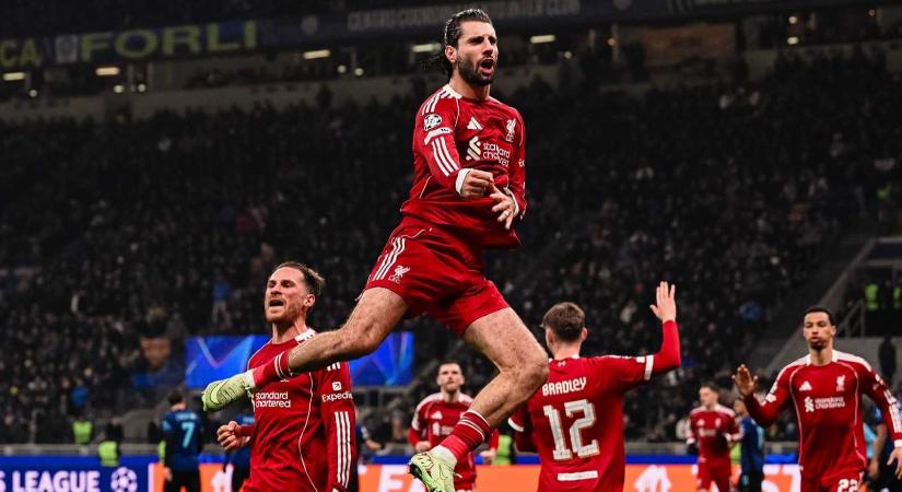 Bajnokok Ligája: Szoboszlai győztes gólt lőtt a Liverpoolban