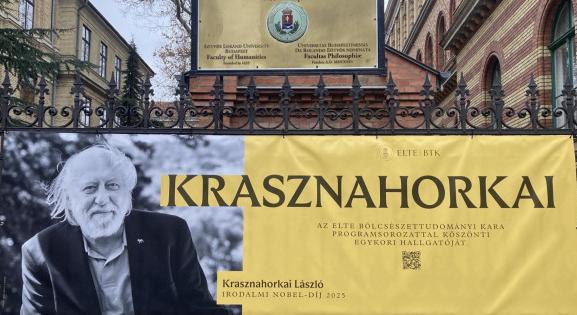 Krasznahorkai-év indul az ELTE-n