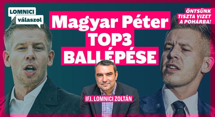 Toplista készült Magyar Péter ballépéseiről – Lomnici Válaszol a Kontextuson (VIDEÓ)