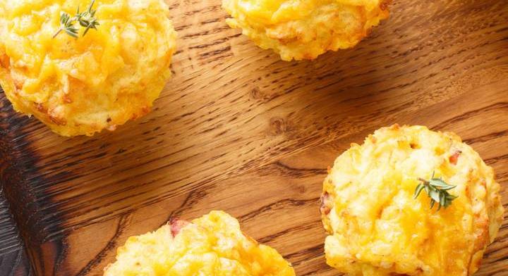 Krémes, sajtos krumplipüré a sütőből: muffinformában még étvágygerjesztőbb
