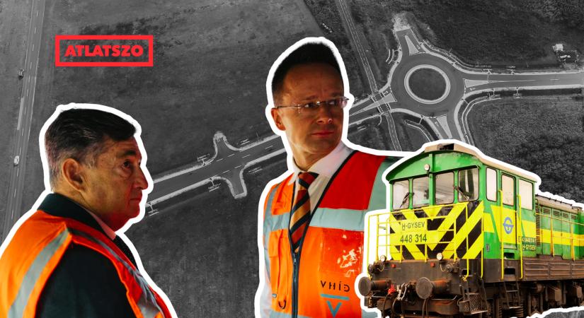 Mészáros Lőrincék építik a deltavágányt a magányos zalai körforgalom mellé