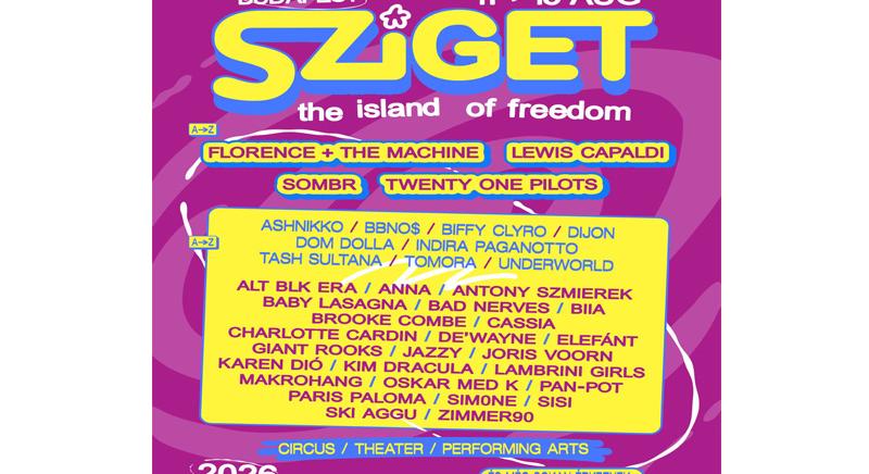 SZIGET 2026 – Alakul a ’26-os Sziget, megérkeztek az első nevek