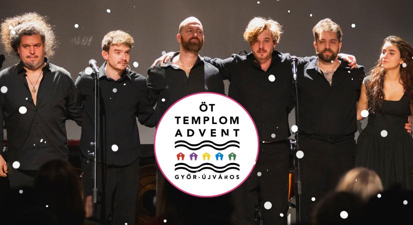 Fényben úszik Győr-Újváros – folytatódik az Öt Templom Advent