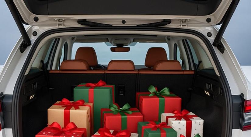 A Skoda Kodiaq lett az idei karácsony legnagyobb segítője – mert minden ajándék belefér