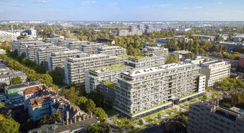 Megújul Kelenföld egykori iparterülete és modern, energiatakarékos városrész épül a helyén okoslakásokkal, esőkertekkel és öt futballpályányi zöld parkkal
