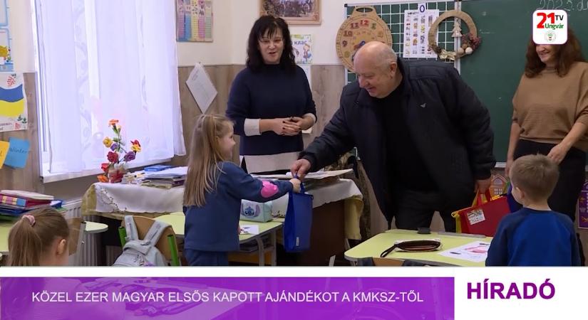 Közel ezer magyar elsős kapott ajándékot a KMKSZ-től (videó)