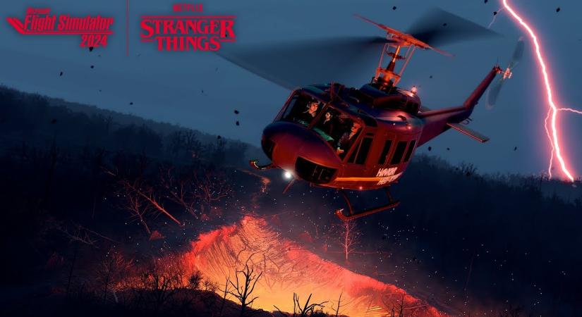 A Flight Simulatorban elreplhetnk a Stranger Things vroskja felett is