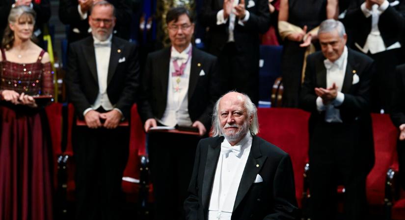 Krasznahorkai László átvette a Nobel-díját