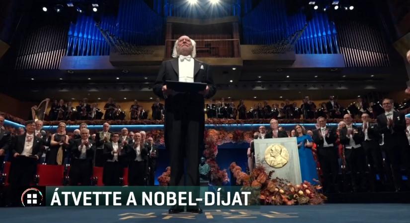 Krasznahorkai átvette a Nobel-díjat
