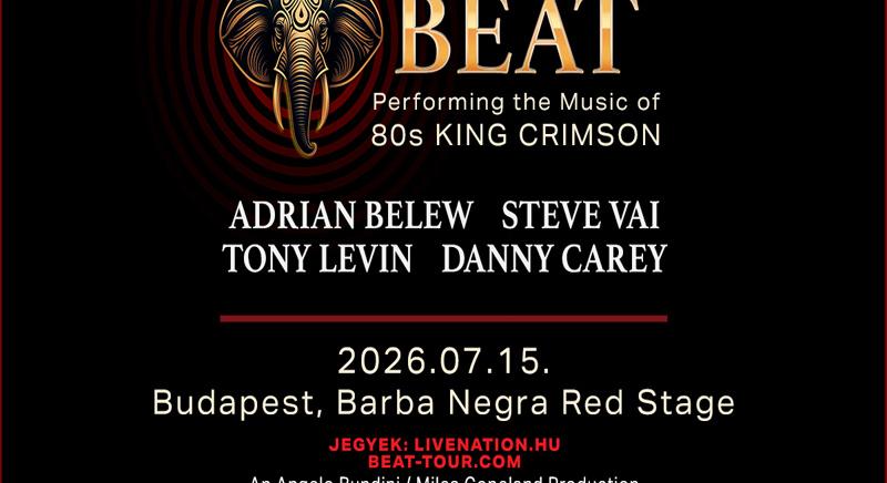 Budapestre is ellátogat a supergroup – King Crimson dalok Steve Vai játékával