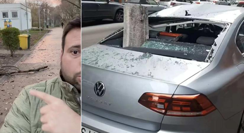 Erkély szakad, faág zuhan – életveszélyes város lett Budapest? Két kerületben is hajszálon múlott a tragédia