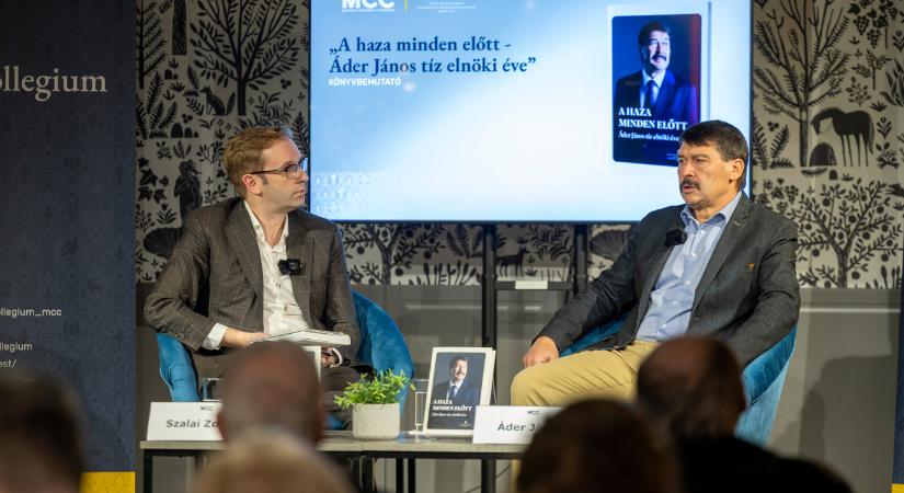 Bemutatták az Áder János tízéves elnökségéről készült interjúkötetet