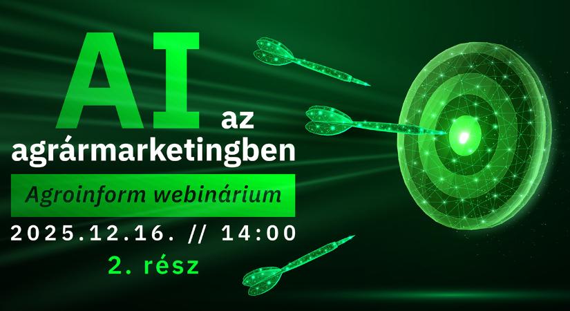 Mesterséges intelligencia az agrármarketingben II. – Agroinform webinárium