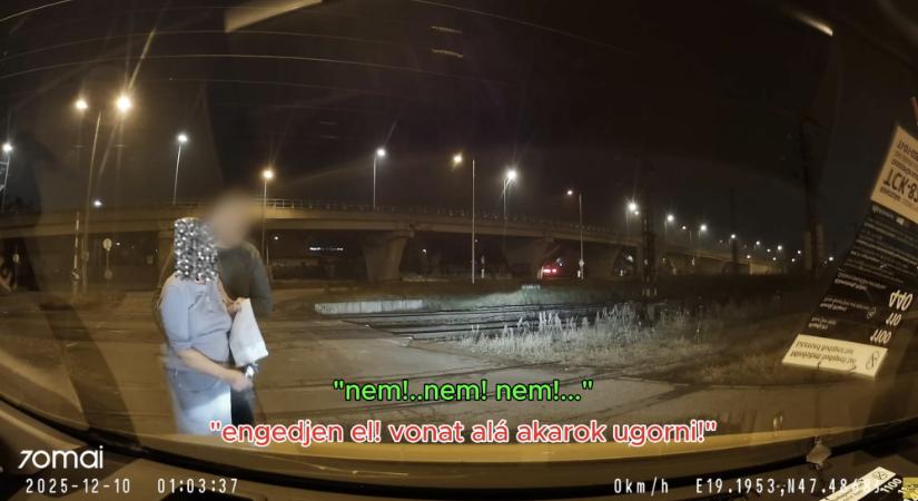 Öngyilkosságot akadályozott meg egy taxis a vasúti átjáróban