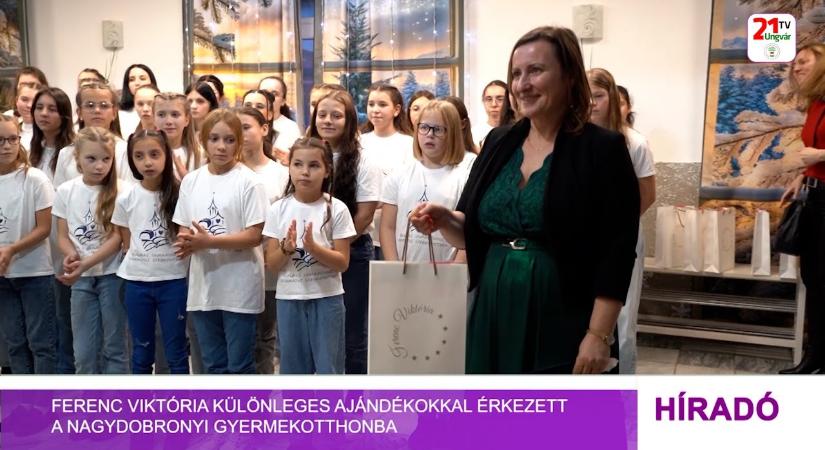 Ferenc Viktória különleges ajándékokkal érkezett a nagydobronyi gyermekotthonba (videó)