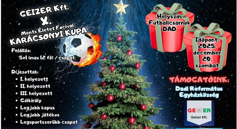 Jótékonysági futballtorna Dadon - még lehet jelentkezni!