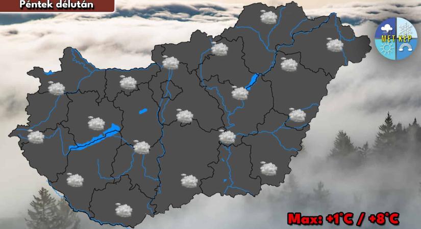 Pénteken is marad a ködös, szürke időjárás