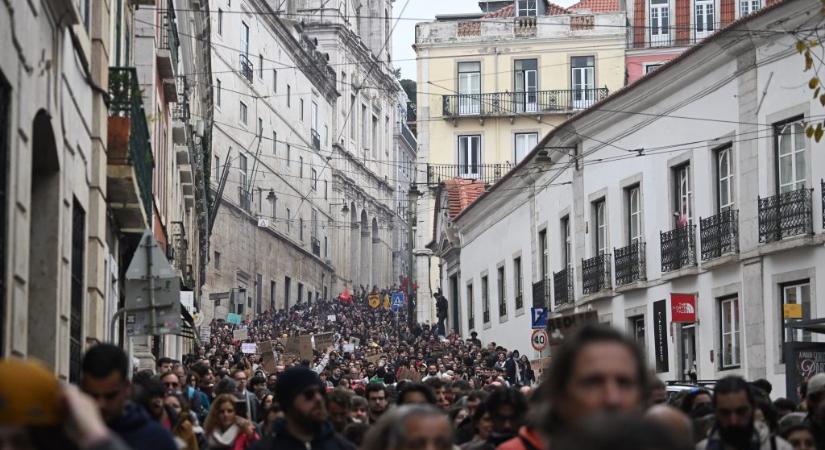 Általános sztrájk Portugáliában: leállt a vasút, iskolákat zártak be, műtéteket halasztottak el