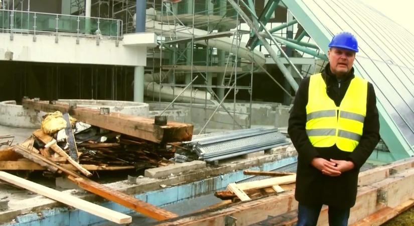 Így áll most a Tamási Termálfürdő felújítása