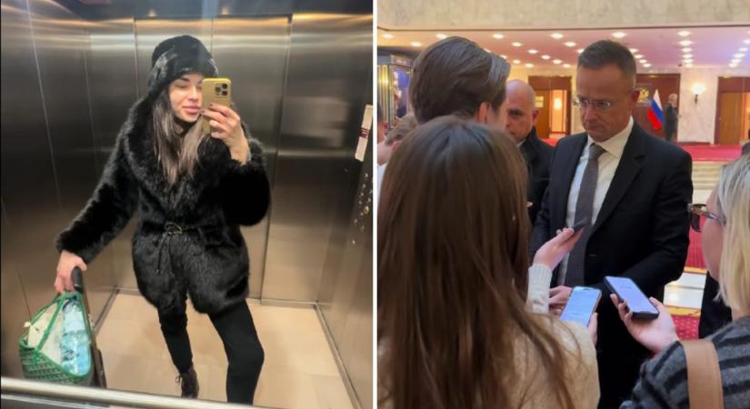 Gáspár Evelin is Szijjártó Péterrel tartott Moszkvába: videós beszámolót posztolt a diplomáciai útról