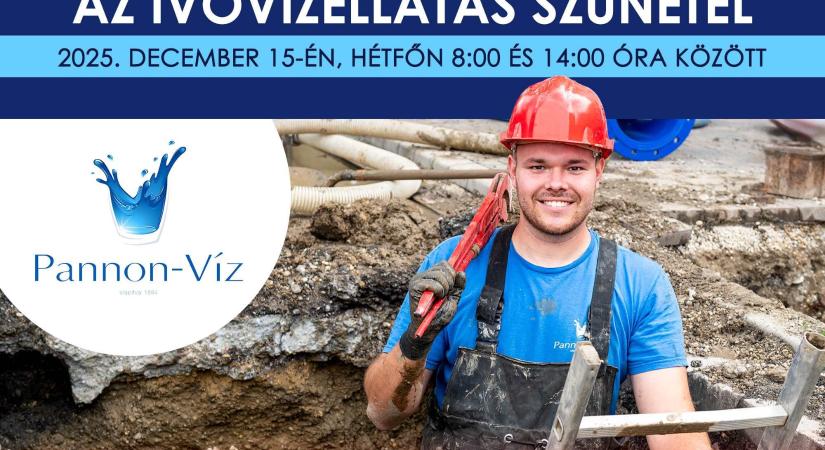 Győrben a Rómer Flóris utcában szünetel az ivóvízellátás