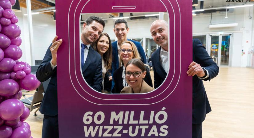 60 milliomodik magyar utasát köszöntötte a Wizz Air