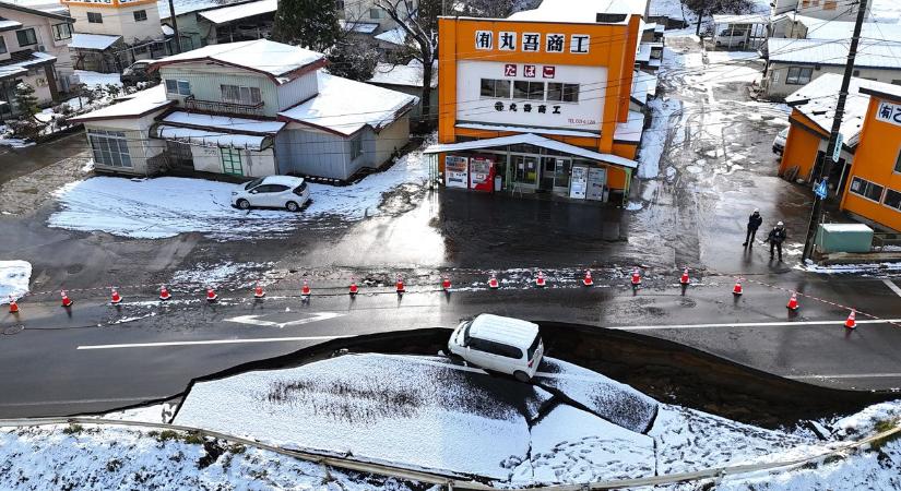 Újabb erős, 6,9-es erősségű földrengés rázta meg Japánt