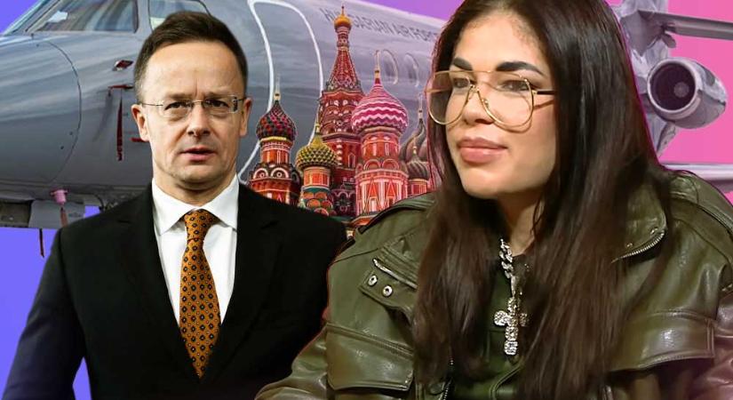 Szijjártó Péterrel együtt utazott Moszkvába Gáspár Győzike lánya: Evelin és a magyar küldöttség honvédségi géppel érkezett a tárgyalásokra