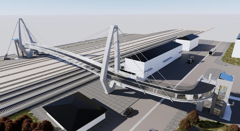 Gyalogos és kerékpáros vasúti átkelő építésére pályázik Csíkszereda