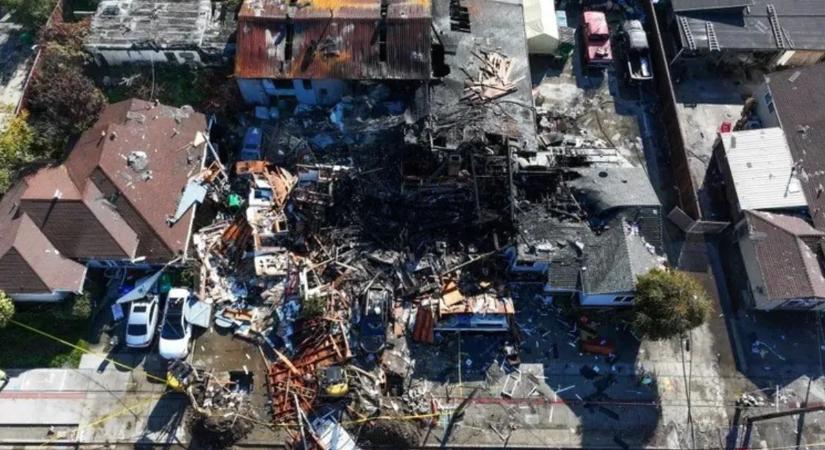 Hatalmas gázrobbanás rombolt le házakat, többen megsérültek - videó