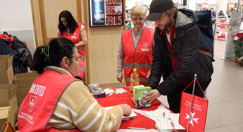 Élelmiszeradomány a Máltai Szeretetszolgálattal