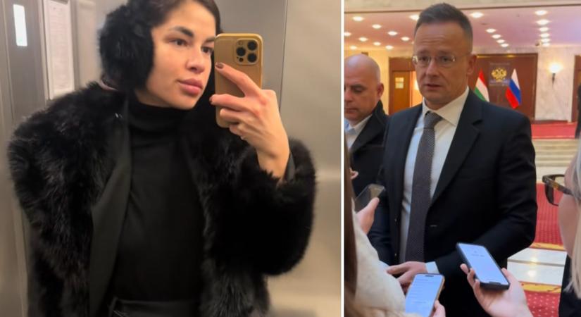 „A tolmács nagyon cukin beszélt magyarul” – Gáspár Evelin Moszkvában járt Szijjártó Péterrel