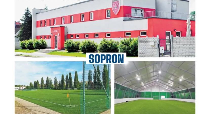 NS-képeslap: teljes kihasználtsággal üzemel az Ágfalvi úti sportpálya